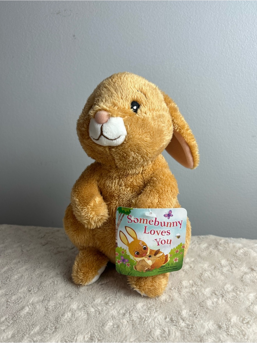 Story Packs Somebunny Loves You Bunny Rabbit Plush Stuffed Animal Spirit Tan